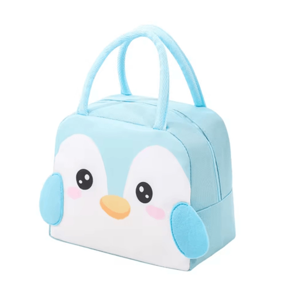 3D Cartoon Bento Lunch Bag Insulated Canvas Handbag With Ice Pack Space 5
