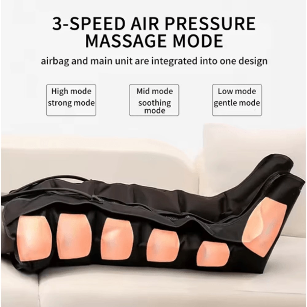 6Airbag Air Compression Massage Boots Pneumatic Leg Circulation Relaxation System 5