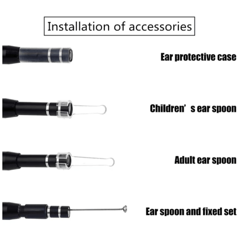 USB HD Visual Ear Cleaner Camera Intelligent Earwax Removal Endoscope Tool 2