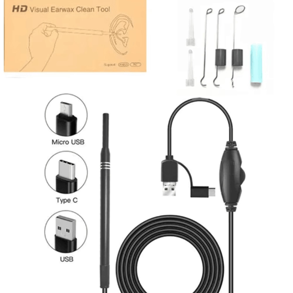 USB HD Visual Ear Cleaner Camera Intelligent Earwax Removal Endoscope Tool 6