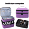 DoubleLayer Nail Polish Storage Bag 30Compartment Portable Nail Care Organizer 5