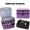 DoubleLayer Nail Polish Storage Bag 30Compartment Portable Nail Care Organizer 5