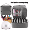 DoubleLayer Nail Polish Storage Bag 30Compartment Portable Nail Care Organizer 8