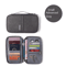 Travel Document Organizer Waterproof RFID Passport Holder With Zipper Pocket 2