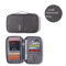 Travel Document Organizer Waterproof RFID Passport Holder With Zipper Pocket 2