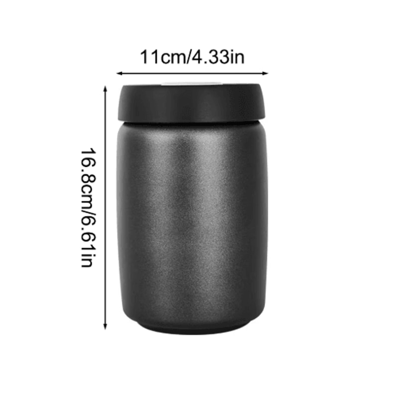 1200ml Coffee Vacuum Canister 304 Stainless Steel FreshKeeping Storage Jug 2