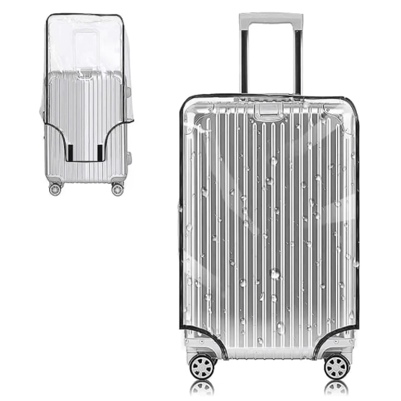 Transparent PVC Luggage Protective Cover WearResistant Clear Suitcase Protector 8