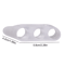 Silicone Small Toe Corrector 3Hole Toe Splitter Protective Sleeve 1 Pair 2