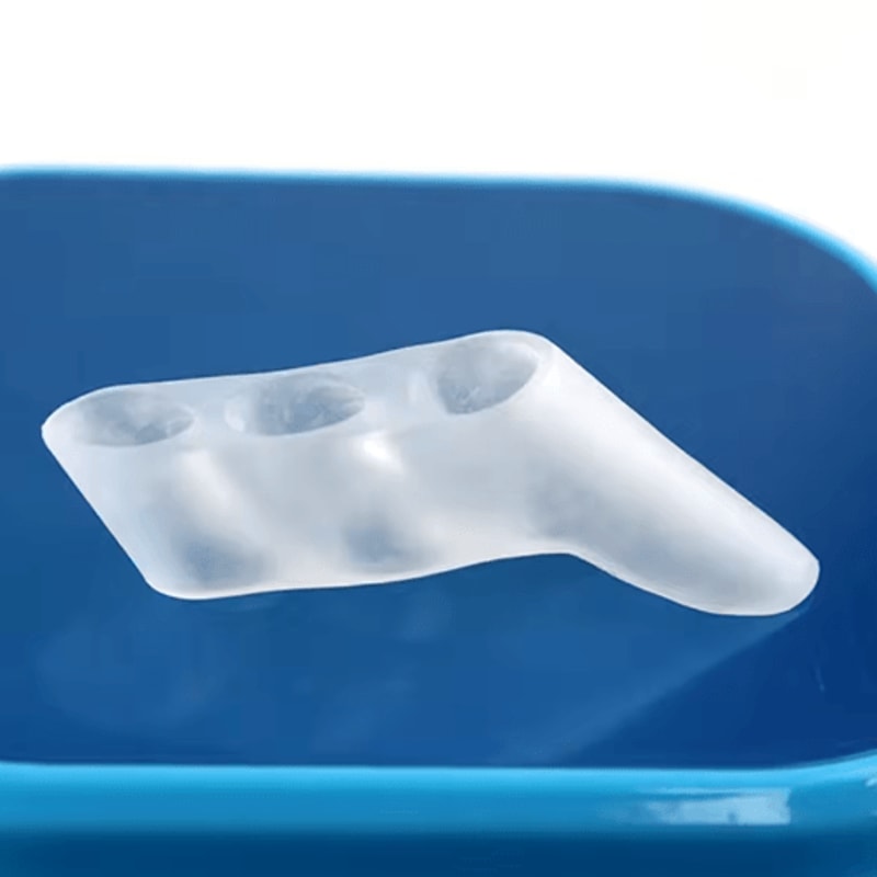 Silicone Small Toe Corrector 3Hole Toe Splitter Protective Sleeve 1 Pair 5