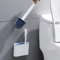 NoDeadCorner Toilet Brush WallMounted Toilet Cleaning Set 5
