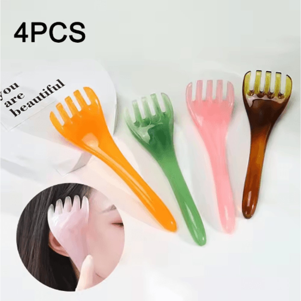 4Piece Scalp Body Massager Set Portable Head Scratcher SPA Relaxation Tool 0