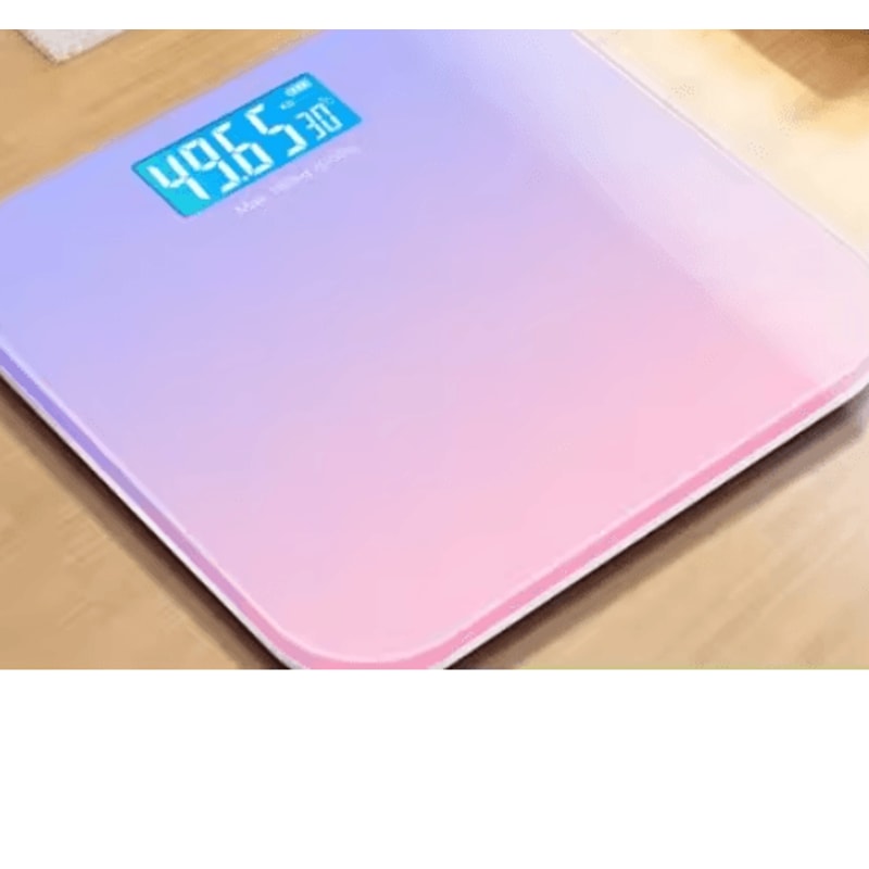 Gradient Glass Digital Weight Scale With Intelligent LCD Displays 1