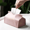 Leather Tissue Box Cover Large Capacity Napkin Holder For Car And Home 9