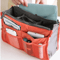 Womens Nylon Cosmetic Organizer Insert Foldable Large Capacity Handbag Liner 9