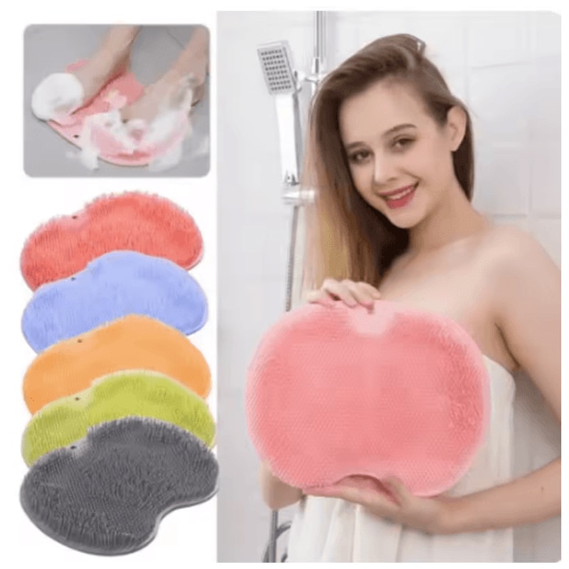 Anti Slip Shower Foot Massage Mat Suction Cup Bath Scrubber And Safety Mat 0