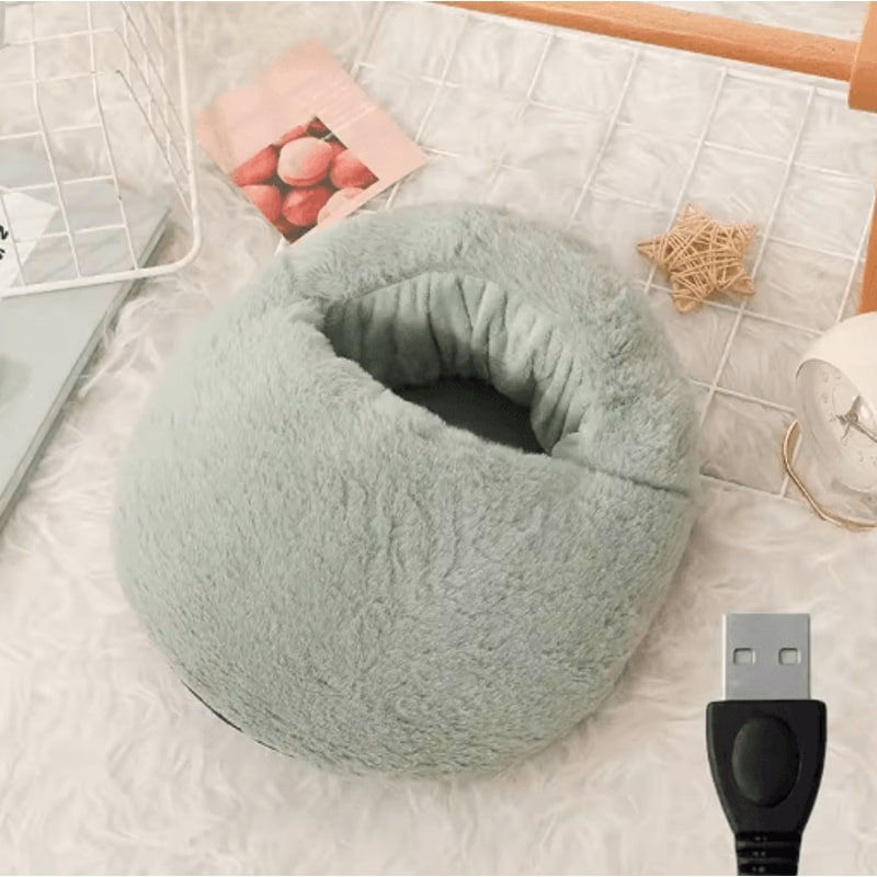 Electric Foot Warmer With Constant Temperature Heating Soft Velvet Washable Feet Heater Pad 1