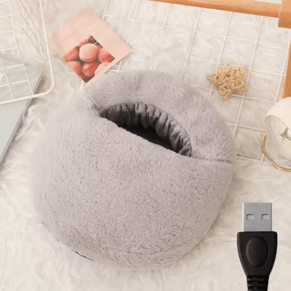 Electric Foot Warmer With Constant Temperature Heating Soft Velvet Washable Feet Heater Pad 2