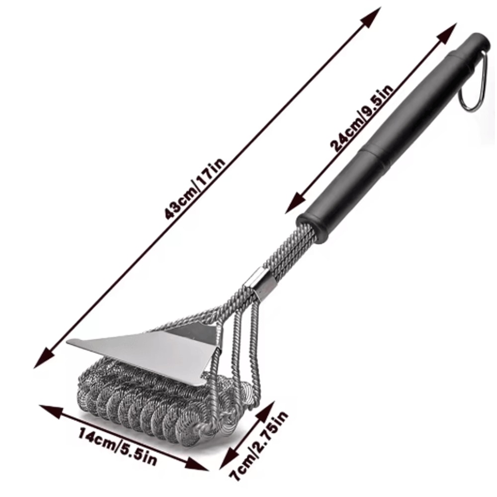 Safe BristleFree Grill Brush Stainless Steel BBQ Grill Cleaner For Safer Grilling 4