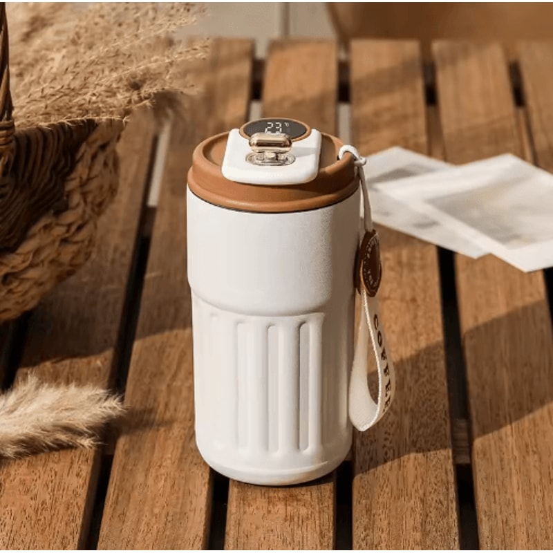 Smart Temperature Display Thermal Mug Stainless Steel LED Coffee Thermo Bottle 1