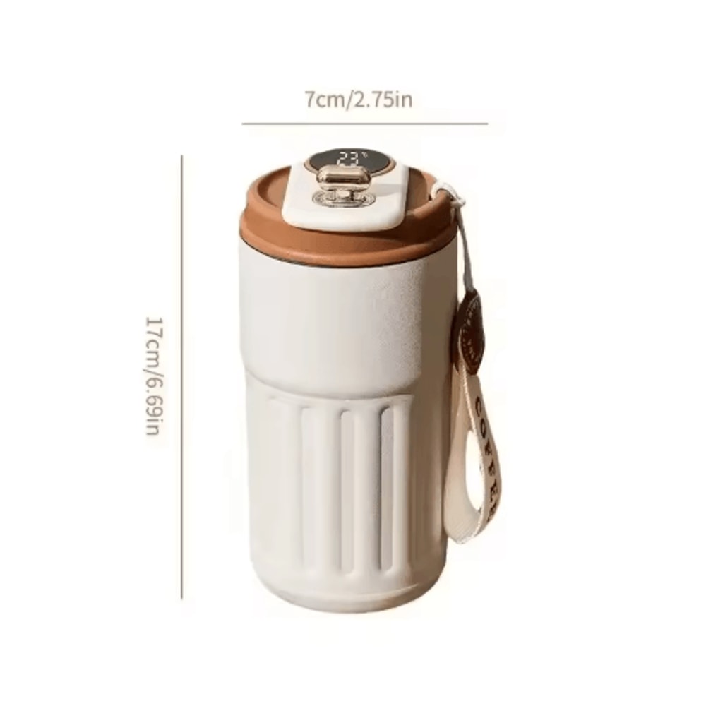 Smart Temperature Display Thermal Mug Stainless Steel LED Coffee Thermo Bottle 4