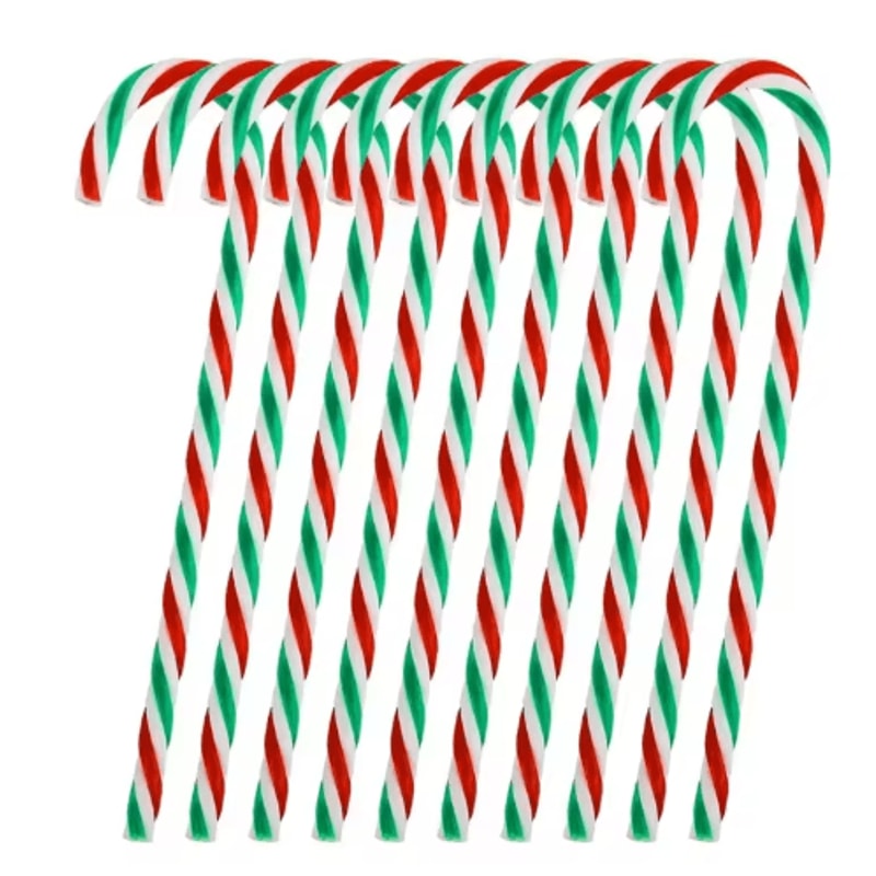 Christmas Candy Cane Acrylic Ornaments Festive Xmas Tree Hanging Pendants 1