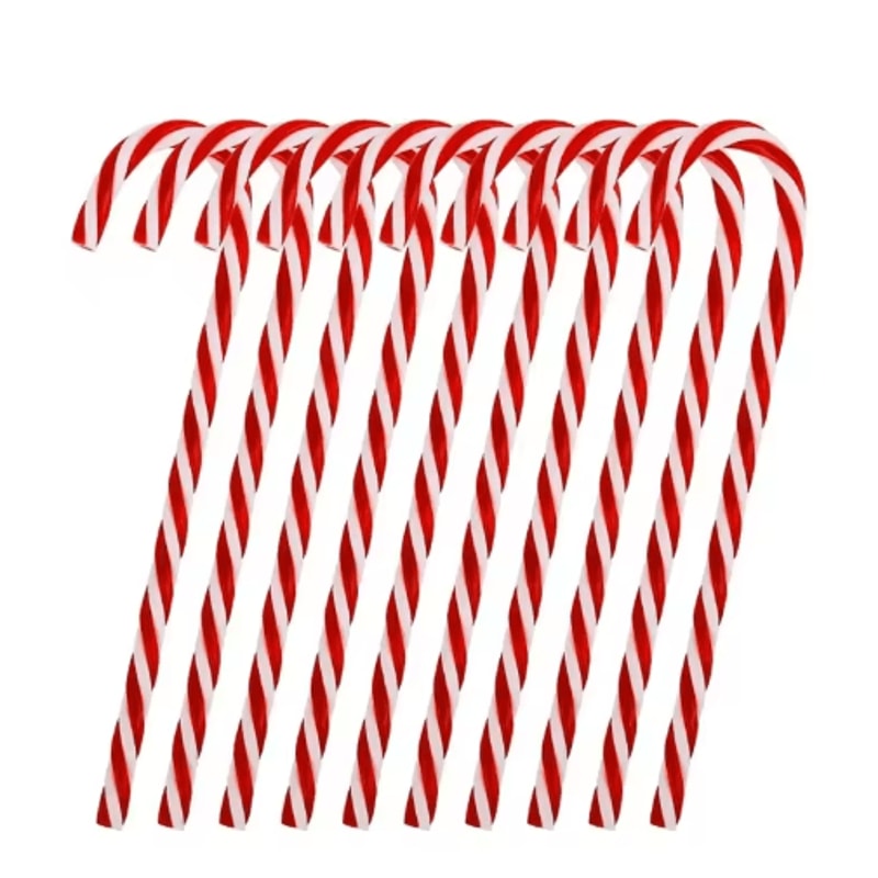 Christmas Candy Cane Acrylic Ornaments Festive Xmas Tree Hanging Pendants 3