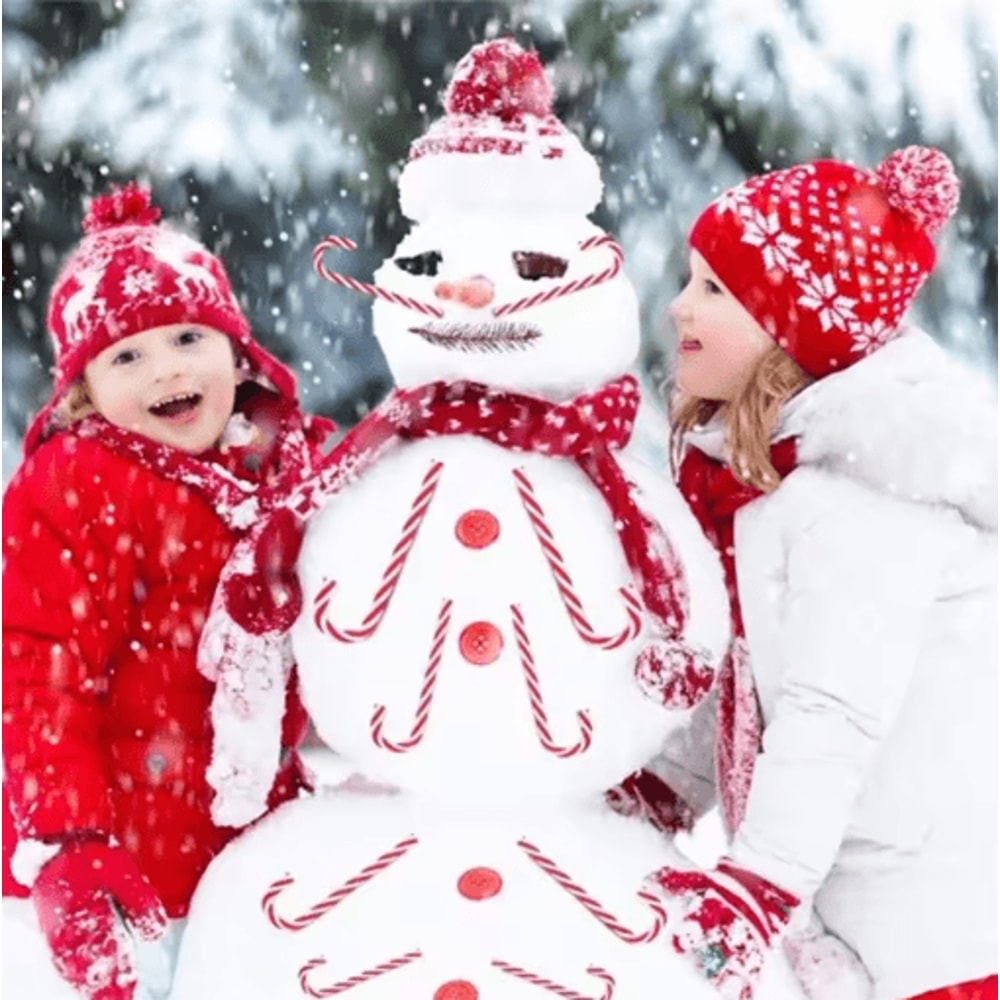 Christmas Candy Cane Acrylic Ornaments Festive Xmas Tree Hanging Pendants 6