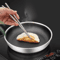 TriPly 316 Stainless Steel Honeycomb Frying Pan WholeBody Wok Skillet For All Stoves 4