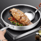 TriPly 316 Stainless Steel Honeycomb Frying Pan WholeBody Wok Skillet For All Stoves 6