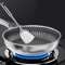 TriPly 316 Stainless Steel Honeycomb Frying Pan WholeBody Wok Skillet For All Stoves 0