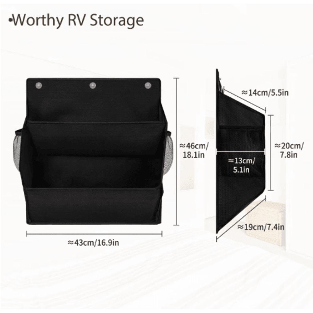 Over Door Hanging Organizer With MultiPocket Shoe Storage NoTool SpaceSaving Wall Organizer 3