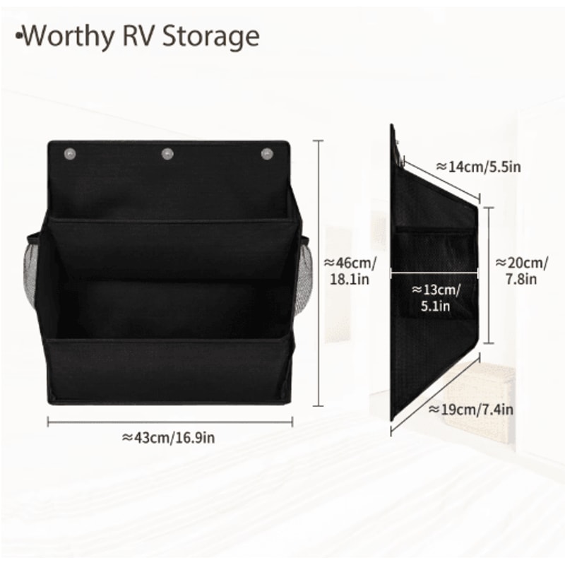 Over Door Hanging Organizer With MultiPocket Shoe Storage NoTool SpaceSaving Wall Organizer 3