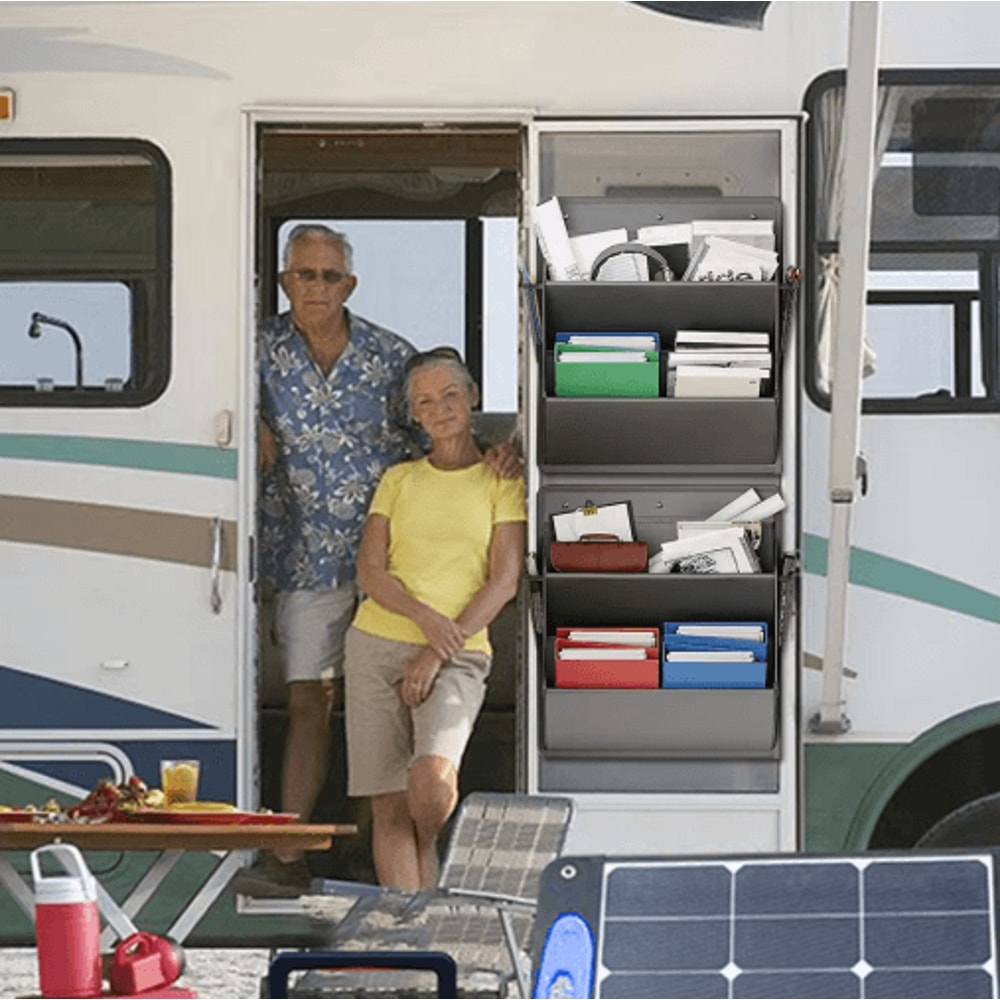 Over Door Hanging Organizer With MultiPocket Shoe Storage NoTool SpaceSaving Wall Organizer 4