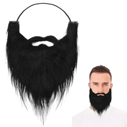 fake party beard costume – long santa claus & halloween beard for dress-up