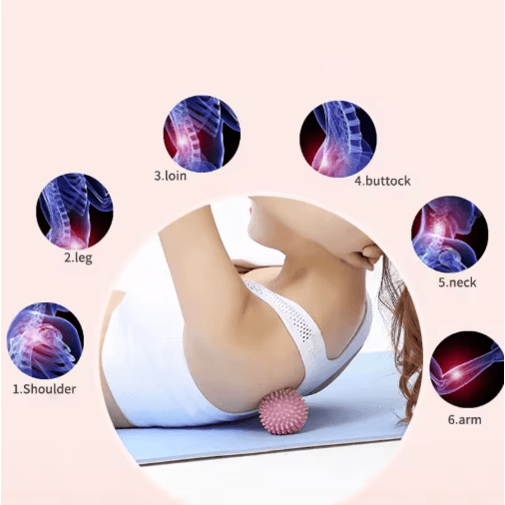 Hedgehog Massage Ball Fascia Roller Muscle Relaxation Yoga Therapy Ball 0