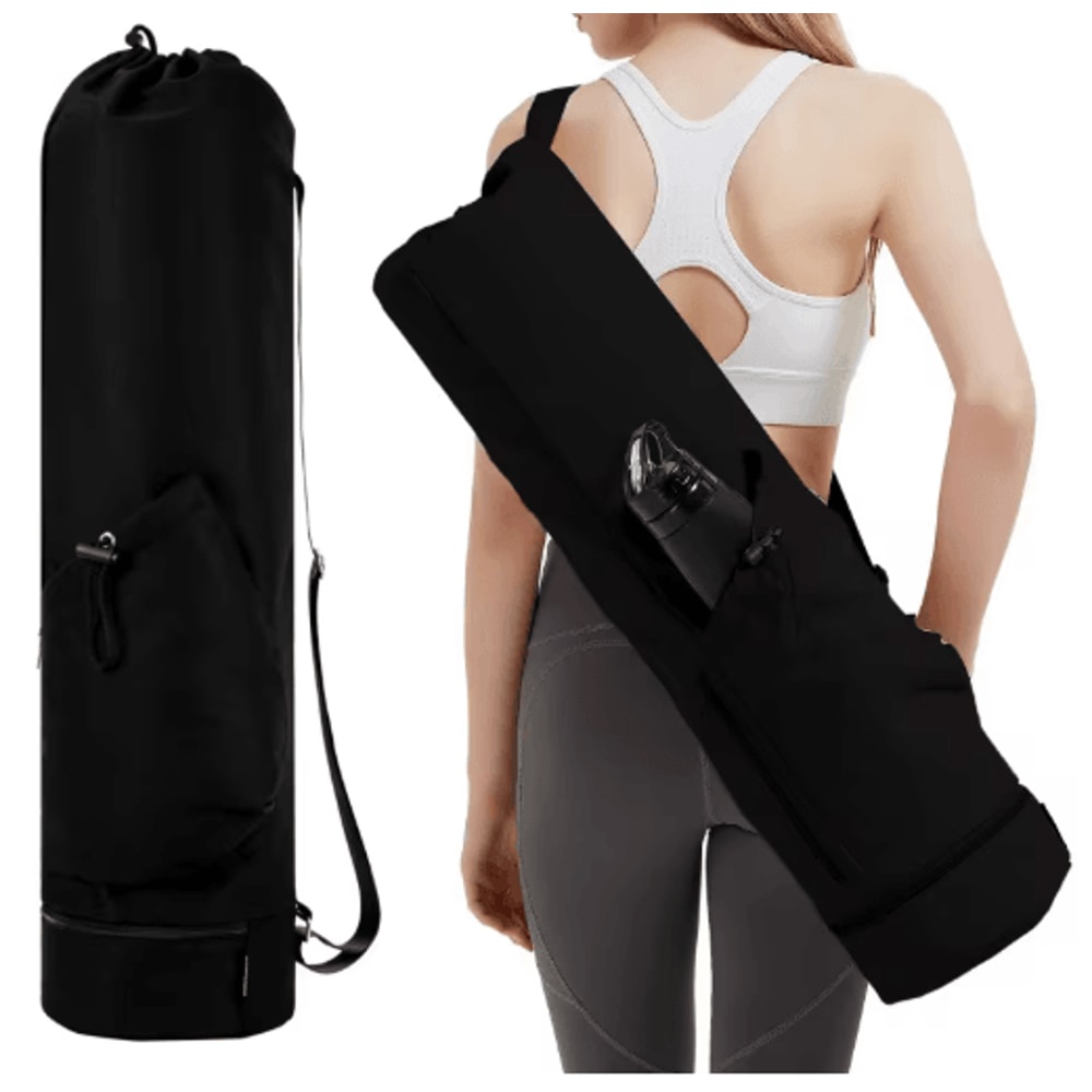 Yoga Mat Bag With Water Bottle Pocket Wet Storage MultiFunctional Fitness Carrier 1