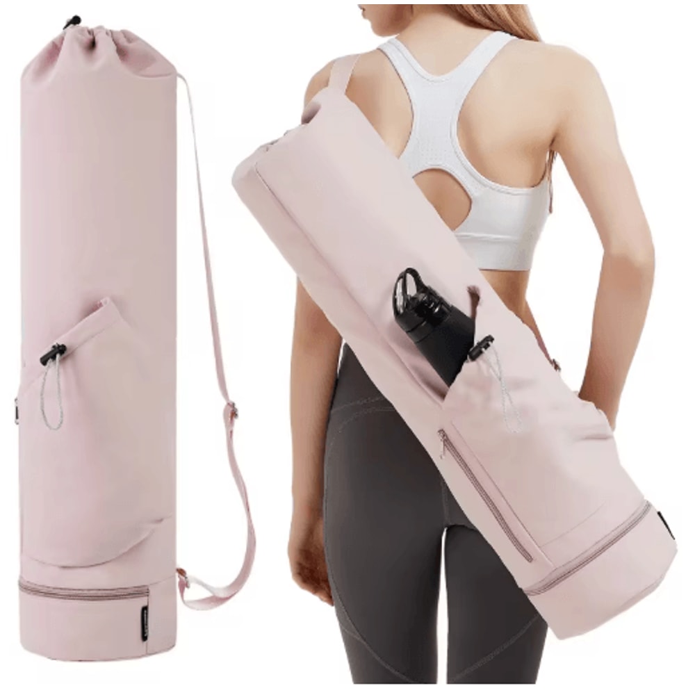 Yoga Mat Bag With Water Bottle Pocket Wet Storage MultiFunctional Fitness Carrier 3
