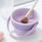 Makeup Brush Cleaning Bowl Set With Silicone Drying Rack Beauty Sponge Puff Cleaner 2