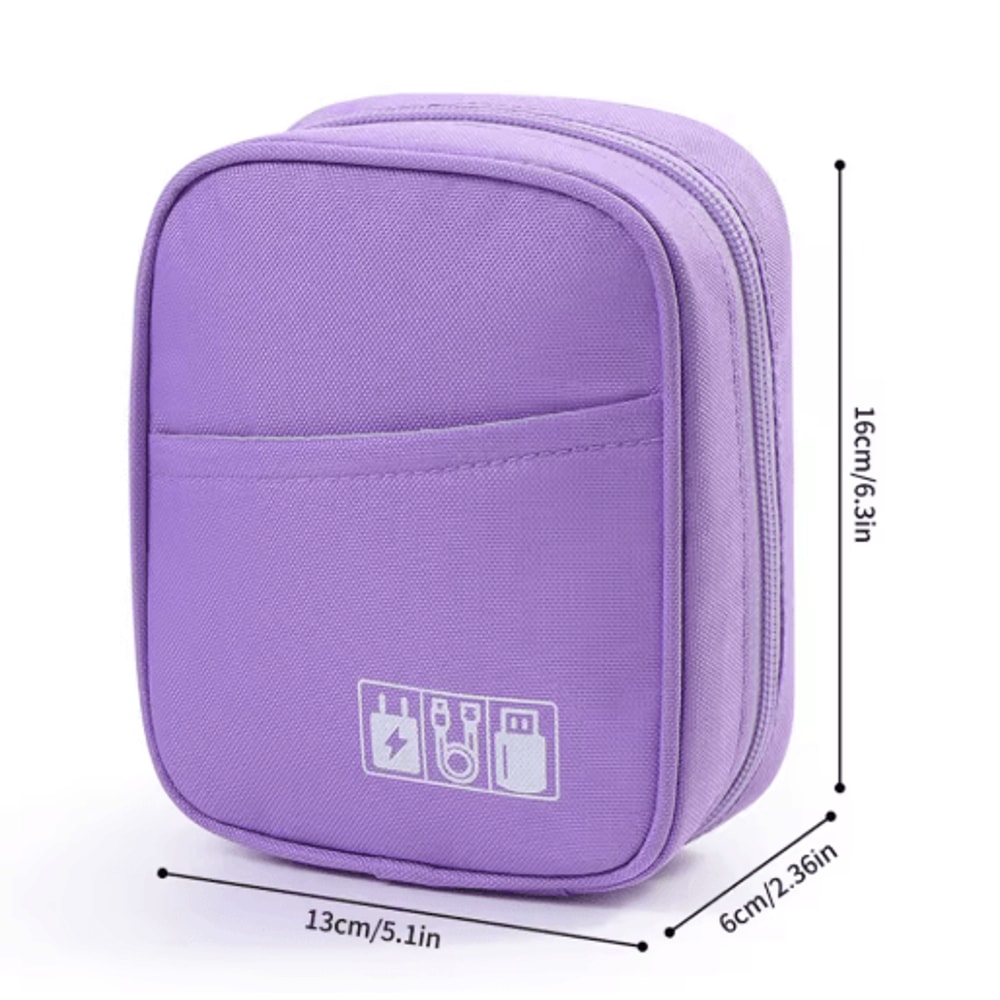 Waterproof Portable Cable Organizer Bag Travel Digital Accessories Storage Pouch 2