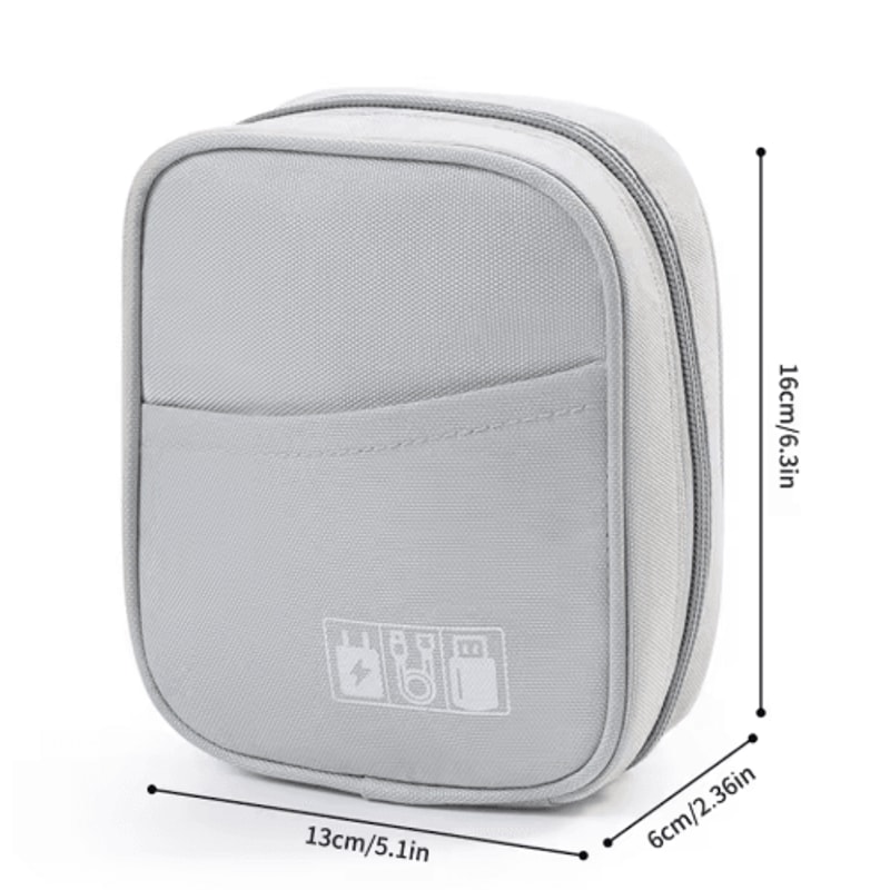 Waterproof Portable Cable Organizer Bag Travel Digital Accessories Storage Pouch 3