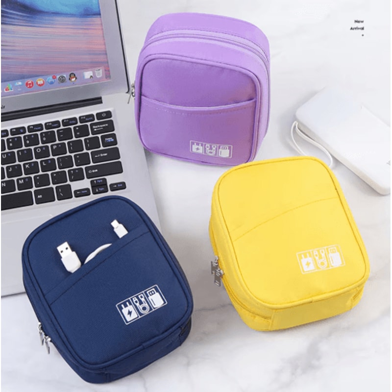 Waterproof Portable Cable Organizer Bag Travel Digital Accessories Storage Pouch 6