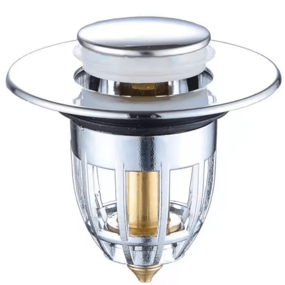 PopUp Drain Filter Stopper Press Bounce Sink Strainer For Bathroom Kitchen 1
