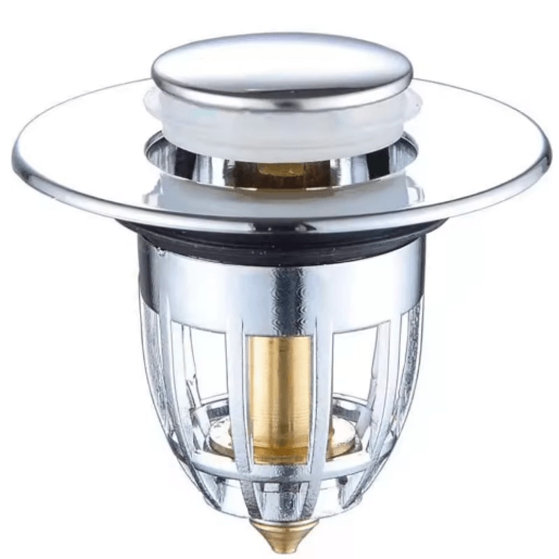 PopUp Drain Filter Stopper Press Bounce Sink Strainer For Bathroom Kitchen 1