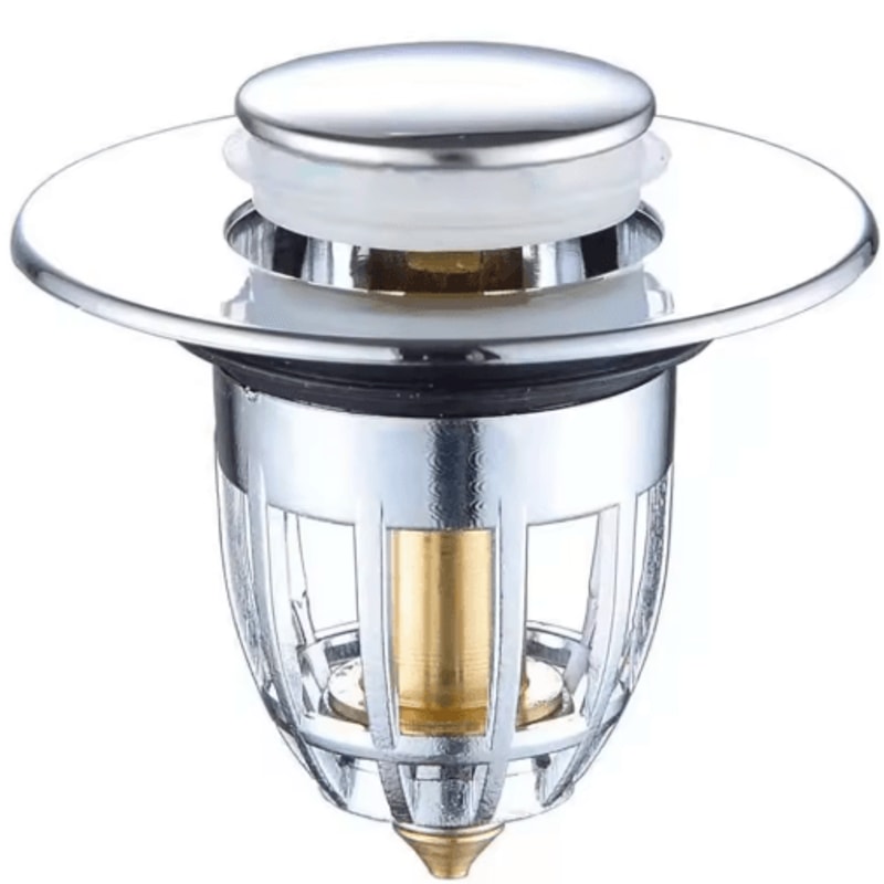 PopUp Drain Filter Stopper Press Bounce Sink Strainer For Bathroom Kitchen 2