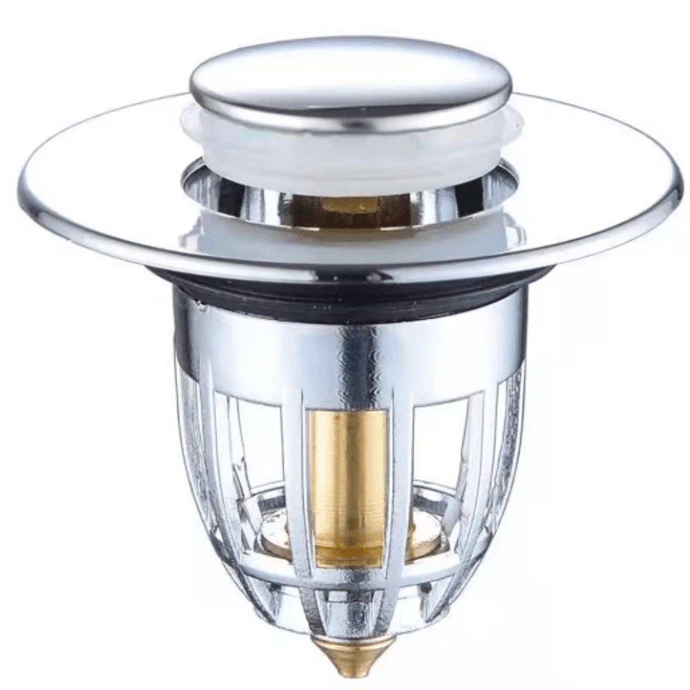PopUp Drain Filter Stopper Press Bounce Sink Strainer For Bathroom Kitchen 3