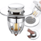 PopUp Drain Filter Stopper Press Bounce Sink Strainer For Bathroom Kitchen 0