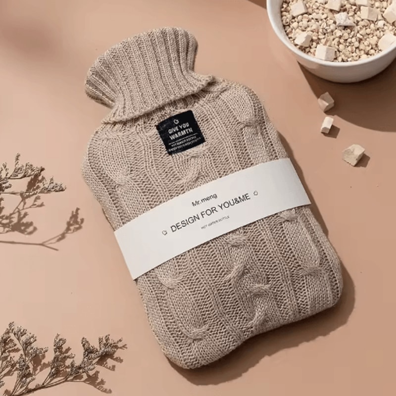 Large Capacity Hot Water Bottle 1000ML 2000ML Reusable Warmth Bag For Belly Hands Feet 1