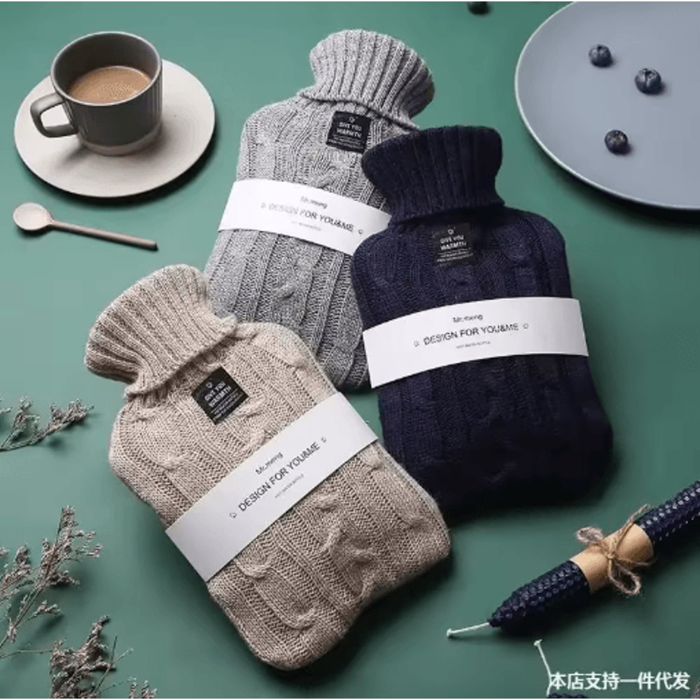 Large Capacity Hot Water Bottle 1000ML 2000ML Reusable Warmth Bag For Belly Hands Feet 10