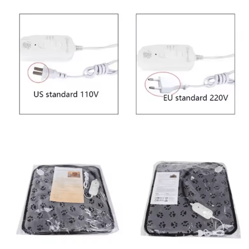 Adjustable Electric Pet Heating Pad Waterproof Dog Cat Warming Mat With Safety Protection 3