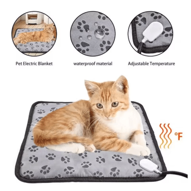 Adjustable Electric Pet Heating Pad Waterproof Dog Cat Warming Mat With Safety Protection 0